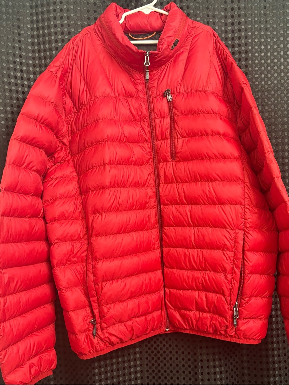 Hawke & Co Red Men's Quilted Packable Puffer Jacket